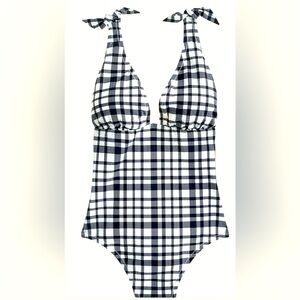 J. Crew Tie-Shoulder One Piece Swimsuit